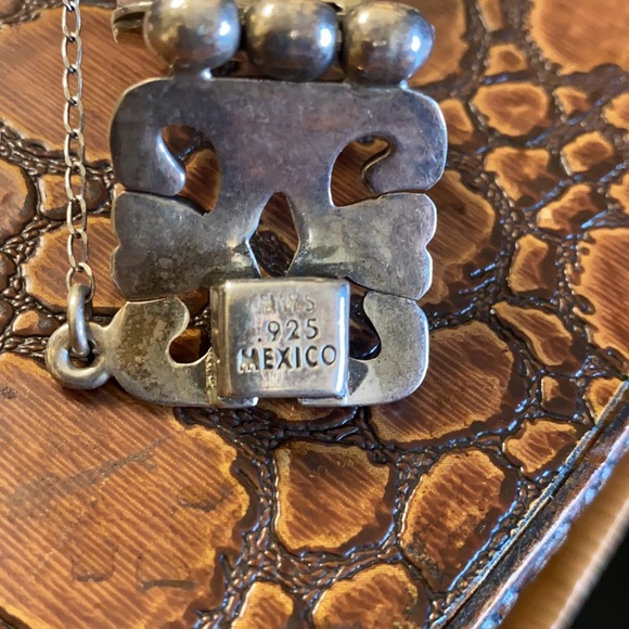 Vintage MWS Mexico .925 Sterling Silver Heavy Link Cutout Scroll Style Bracelet. - Picture 9 of 11